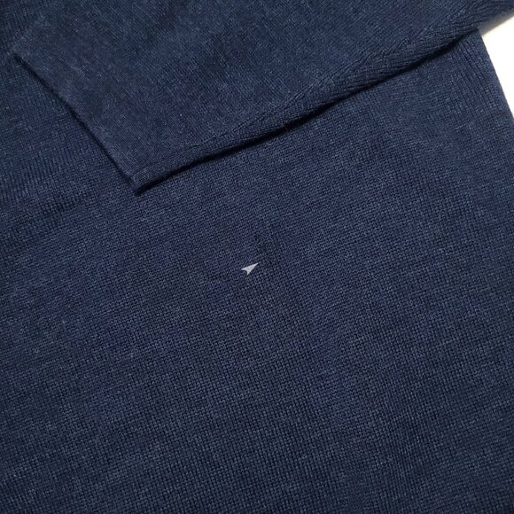 FILSON 100% Wool Polo Sweater Men's XL Navy Jumper Pullover - Picture 9 of 9